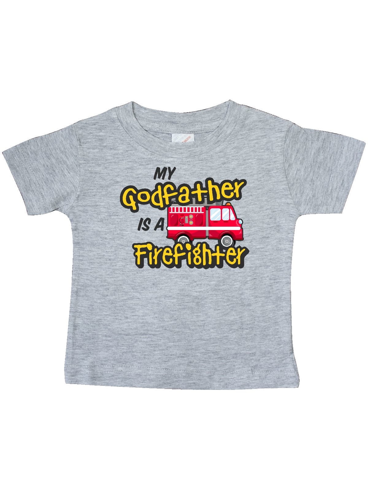 Inktastic My Godmother Is a Firefighter with Fire Truck Newborn Layette