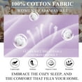 thumbnail image 3 of EA'S SECRET Pajamas for Women 100% Cotton V Neck Sleepwear Short Sleeve Top with Long Pants Loungewear with Pockets Knit (Light Purple,M), 3 of 8