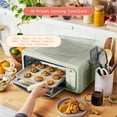 thumbnail image 3 of Beautiful Infrared Air Fry Toaster Oven, 9-Slice, 1800 W, Sage Green by Drew Barrymore, 3 of 15