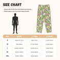 thumbnail image 2 of Salouo Flowers And Buds Print Women's Pajama Pants Casual Loose Sweatpants PJs Flowy Pants Drawstring Palazzo for Women Wide Leg Pants Lounge Pajama -Medium, 2 of 8