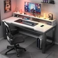 thumbnail image 2 of Shelf Game Office Desks Bedroom Single Modern Simplicity Office Desks Write Table Escritorio Ordenador Work Furniture QF50OD My Lux Decor Round, 2 of 15