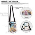 thumbnail image 6 of HELLHERO Starfish and Conch Patterns Crossbody Sling Bag for Adult Polyester Messenger Bag with Zipper, 6 of 7
