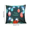 thumbnail image 3 of Funda de almohada de poliéster, decoraciones navideñas, almohadas navideñas, regalos navideños, luces LED, cojines cortos estampados para sofás, fundas de almohada, decoraciones de Halloween, decoraci, 3 of 6