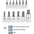 thumbnail image 2 of shiyou-10071A 13-Piece Torx Bit Socket Set, S2 and Cr-V Steel, 1/4-Inch, 3/8-Inch and 1/2-Inch Drive, 2mm to 14mm, Torx Bit Set, Torque Bit Set, Torx Socket Set, 2 of 4