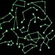 thumbnail image 1 of Gwong Decoración hogareña Doce Doce Romántico Constelaciones Pegatinas de pared brillante luminosa Decoración de la decoración para el hogar Gwong 21011159, 1 of 6