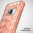 thumbnail image 3 of Ringke Air Prism Case Compatible with Samsung Galaxy S8, 3D Geometric Design Slim TPU Cover - Rose Gold, 3 of 8