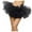 Black, variant on Adult Tutus Mini Skirt, Tulles Tutus for Women, Teens Ballets Dance Skirts Womens Athletic Skirt Black One Size