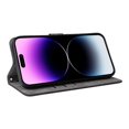 thumbnail image 5 of Phone Wallet Case for iPhone 15 Pro with Stand - Leather Folio Cover & Card Slots Black, 5 of 5