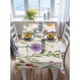 thumbnail image 3 of Spring Flowers Rectangle Tablecloth, Wild Floral Herb Botanical Waterproof & StainResistant Tablecloth, Washable Oil-proof Table Cover for Dining/Party/Wedding/Camping/Buffet 60x84 In, 3 of 9
