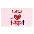 thumbnail image 2 of BotaniNest Valentine's Day Heart Envelope Design Soft Area Rug For Bedroom Living Room Floor Mat, 2 of 6