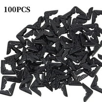 Black Metal Book Corners,Small Book Corner Protector,Vintage Album Cover,Book Corners Edge Cover,Notebook Corner Protector,Folder Edge Protector Edge Guard 100PCS