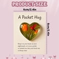 thumbnail image 3 of Wings of Comfort:Hummingbird Pocket Hug,Mini Heart-Shaped Memorial Token with Comfort Card,Inspirational Keepsake for Friends Family & Loved Ones(#04), 3 of 4