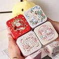 thumbnail image 2 of Heart-shaped PU Folding Makeup Mirror, Portable Small Mirror, Double-sided Mirror, Girl's Handheld Makeup Mirror, Gift Mirror, 2 of 4