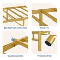 thumbnail image 4 of Yeshouse estructura de cama de plataforma metálica con cabecero y piecero, base resistente con listones metálicos, sin somier, fácil de montar, sin ruido y espacio de almacenamiento debajo de la cama, 4 of 8