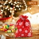 thumbnail image 4 of 6 Bolsas de Regalo de Arpillera de Navidad con Cordón de 4 X 5,5 Pulgadas para Fiestas. Macarena Bolsas con cordón, 4 of 8