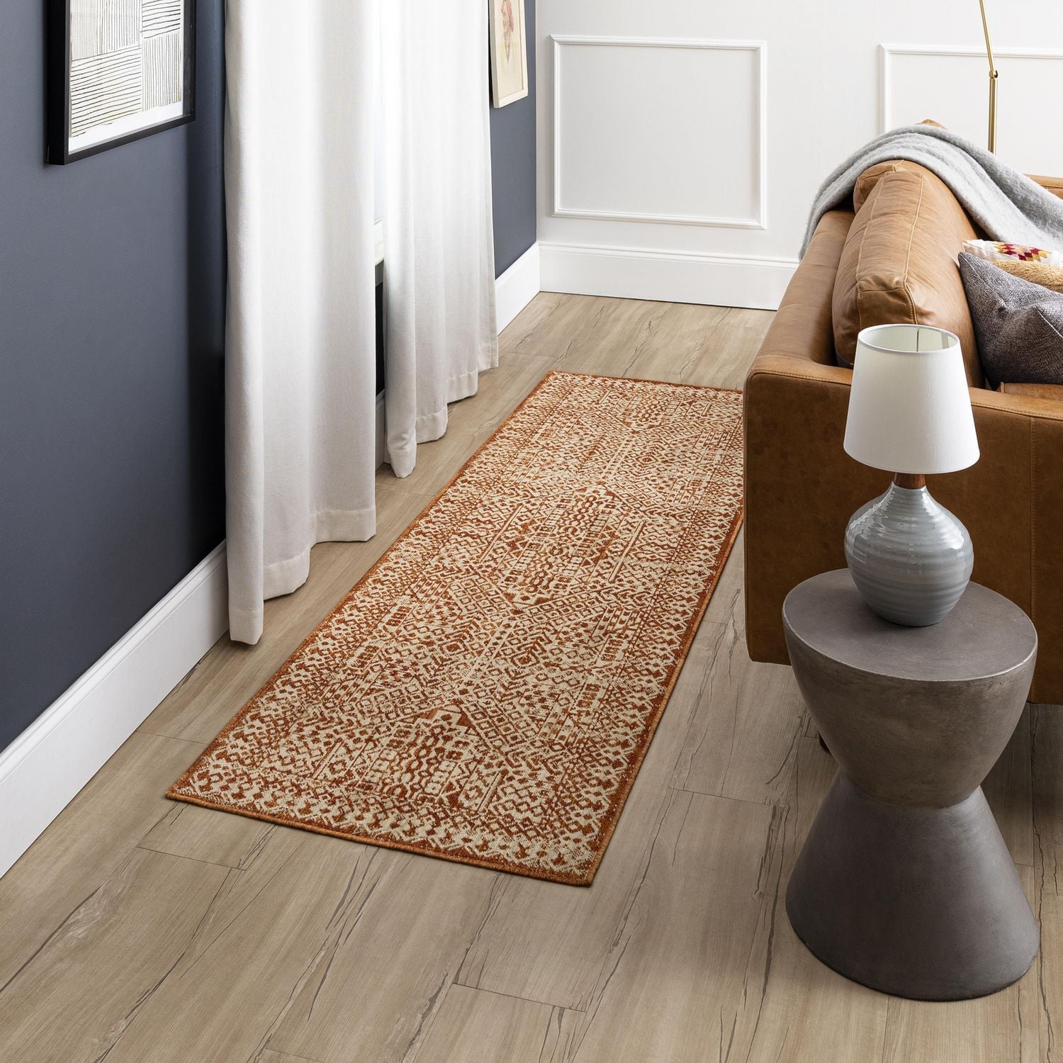 Mohawk Home Townsent Grey Polyester Area Rug