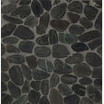 thumbnail image 1 of Bedrosians Hemisphere Polished Sliced Pebble Mosaic 12" x 12", Panther Black (11-Pack, 11 SF), 1 of 1