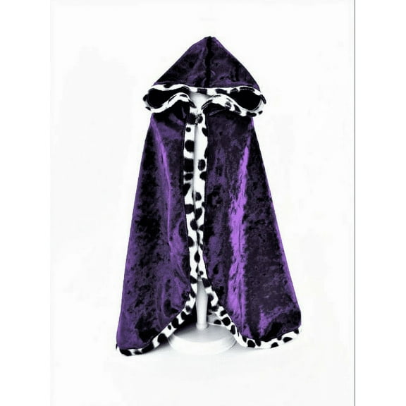 Purple Dalmatian Cape For 18 inch dolls