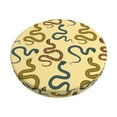 thumbnail image 6 of Uemuo Various Snake Pattern Round Bar Stool Seat Covers Washable Stool Cushion Slipcover Elastic Bar Chair Covers-13 inch, 6 of 7