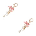 thumbnail image 6 of Hemoton 2pcs Bow Keychain Charm Rhinestone Pendant Keychain Girls Purse Charm Aesthetic Keychain Beaded Keychain Charm Handbag Accessory, 6 of 8
