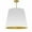 White/Gold, variant on Dainolite 1LT Oversized Drum Pendant Large, WH Shade-Color:White/Gold