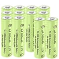 thumbnail image 1 of Pilas recargables Betmaxful AA 1.2 V 300 mAh (12 paquetes), 1 of 8