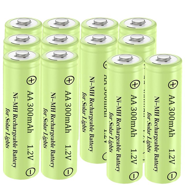 Pilas recargables Betmaxful AA 1.2 V 300 mAh (12 paquetes)
