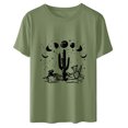 thumbnail image 4 of Camiseta de manga corta con cuello redondo y estampado de jersey suelto de verano para mujer Camiseta/camisa de manga corta con cuello redondo Pompotops hfajkhk141784, 4 of 7