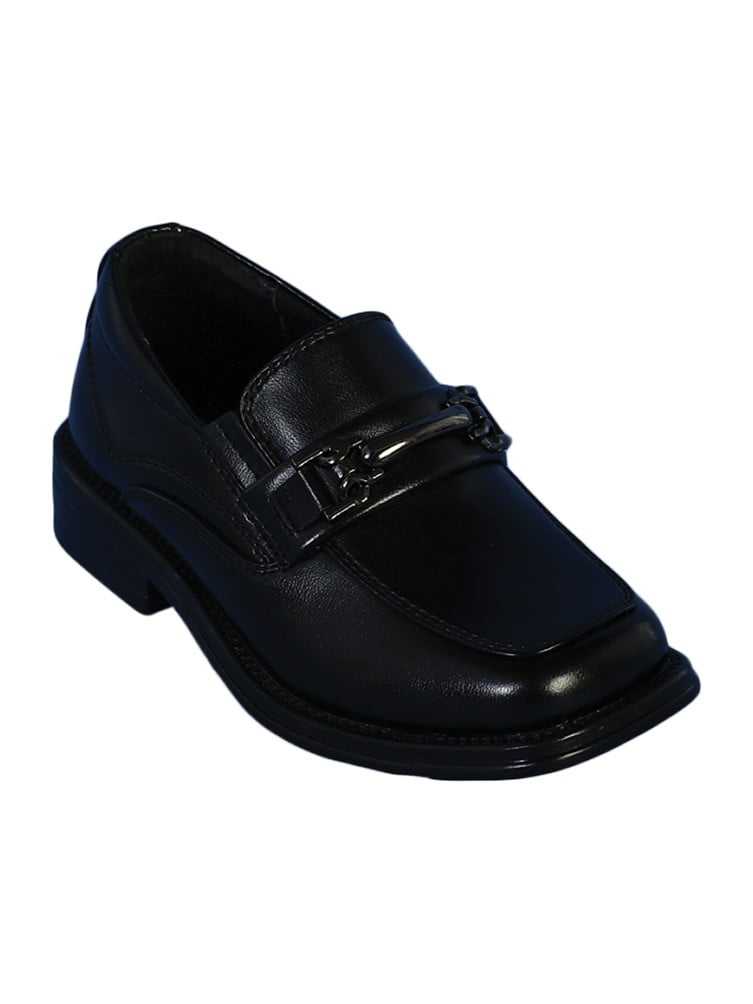 walmart boys black dress shoes