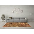 thumbnail image 3 of Ahgly Company Indoor Rectangle Patchwork Brown Transitional Area Rugs, 8' x 10', 3 of 4