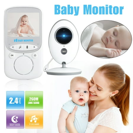 Baby Monitor with Digital Camera, Wireless Video Baby Monitor Night Vision,2-Way Talk,960Ft Range Transmission, VOX Wake-up Temperature Sensor, Lullabies, Best Monitor for