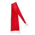 thumbnail image 6 of Farfi Christmas Santa Hat Ultra Long Plush Ball Decor Thick Keep Warm Anti-slip Red Festive New Year Party Cosplay Photo Porp Holiday Headwear (Type A), 6 of 13