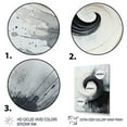 thumbnail image 3 of Designart "Black And White Zen VORTEX I" Abstract Canvas Print, 3 of 5