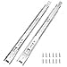 thumbnail image 3 of 6 Pairs of 20 Inch Hardware 3-Section Full Extension Ball Bearing Side Mount Drawer Slides,100 LB capacity Drawer Slide, 3 of 4