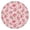 Strawberry Princess Pattern, variant on Strawberry Princess Pattern Round Fitted Tablecloth with Elastic Edge,Dining Table Cover Waterproof,Outdoor Round Tablecloth for Camping,Dining,Indoor and Outdoor