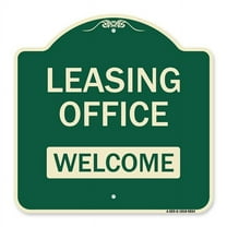 SignMission Designer Series Sign - Leasing Office , Welcome