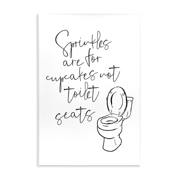 Stupell Industries Cottage Sprinkles Funny Ink Drawing Wall Plaque Art, 10 x 15, by Milli Villa