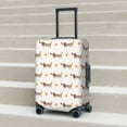 thumbnail image 5 of Uemuo Dachshund Dog Puppy Printed Washable Luggage Cover - Fashion Suitcase Protector Fits 18-32 Inch Luggage -Medium, 5 of 9