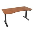 thumbnail image 5 of Electric Height Adjustable Desk, Manager Style, 30"x60", Deep Mahogany, 5 of 11
