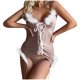 thumbnail image 2 of Lencería Sexy Gibobby para mujer Vestido de Navidad Sexy Conjunto de felpa color caqui XL, 2 of 5