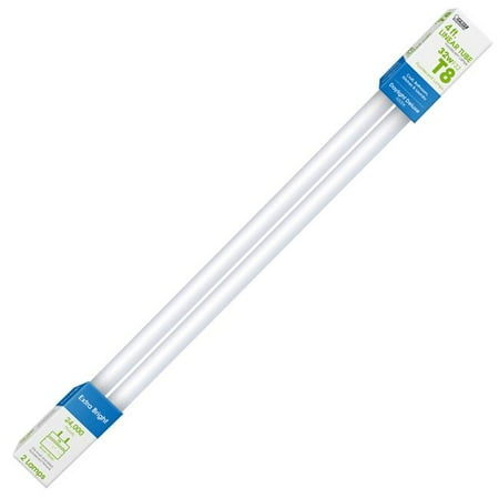 FEIT Electric 32 watts T8 48 in. Daylight Fluorescent Bulb 2600 lumens Linear 2 pk