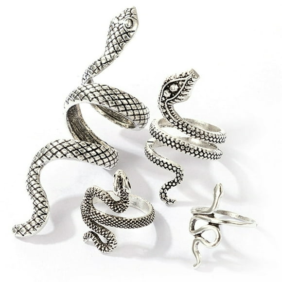 Snake Ring Vintage Fashion Personalized Cool Punk Ring Gothic Ring for Men Women