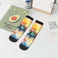thumbnail image 7 of Pofeuu Colorful Fishing Boats Print 30cm Socks, Adult Running Hiking Socks for Youth and Adult, 7 of 7