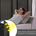 thumbnail image 4 of FDW 4 Panel Bamboo Room Divider Wall Folding Privacy Wall Divider Wood Screen for Living Room Bedroom Study, Black, 4 of 7