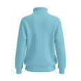 thumbnail image 7 of PNTUTB Sweatshirt for Women Half Zip Mock Neck Pullover Top Solid Color Casual Long Sleeve Loose Comfort Daily Workout Fall Winter Trendy Sweatshirts, 7 of 7