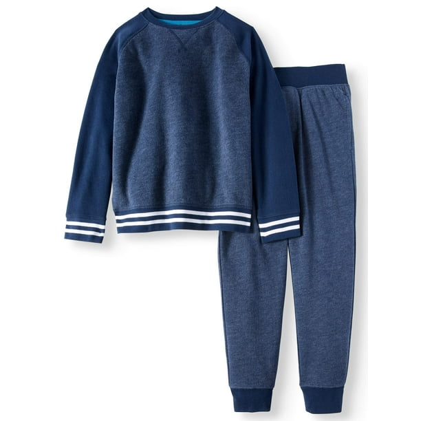 Athletic Works Athletic Works Crew Neck Fleece Sweatshirt and Jogger