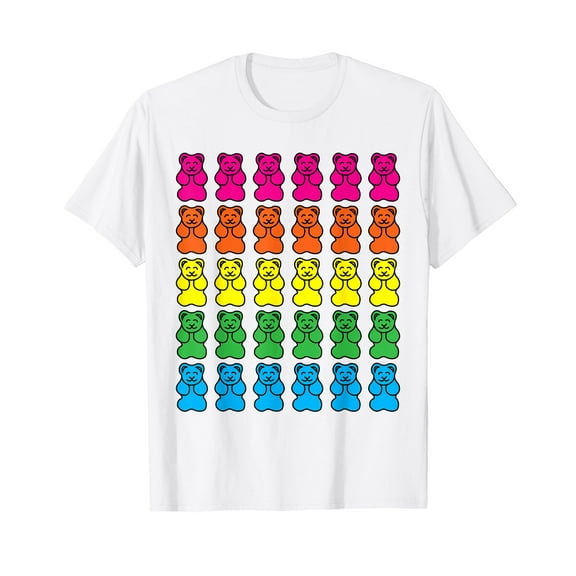 Rainbow Gummy Bear Candy Shirt T-Shirt