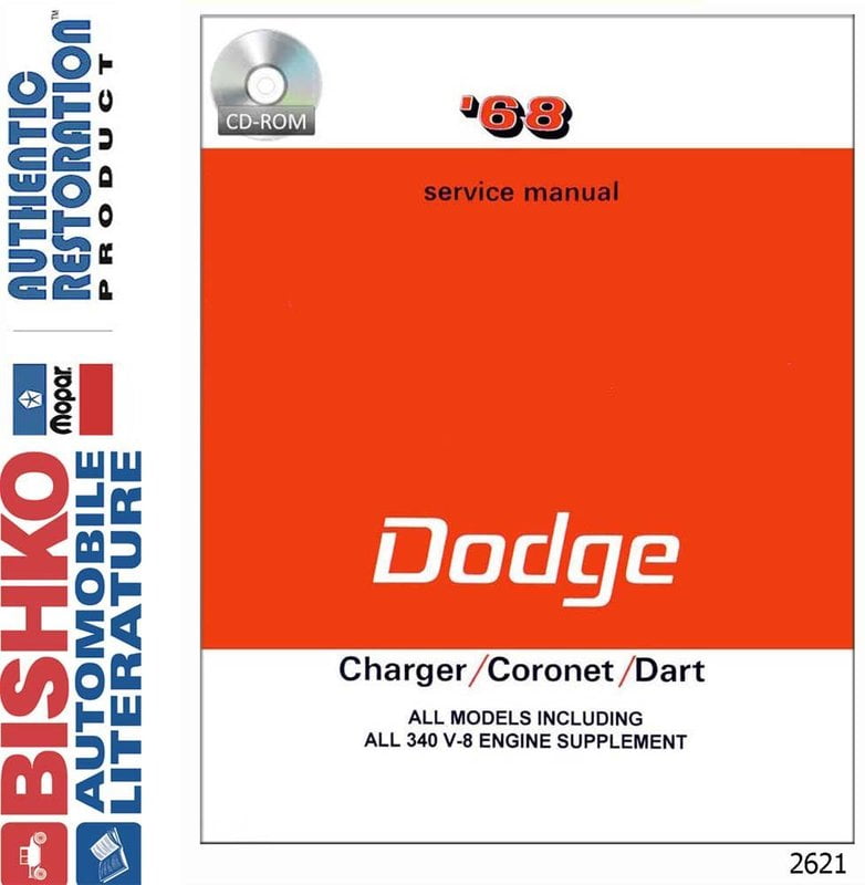 1968  68    DODGE CHARGER  OWNER'S MANUAL