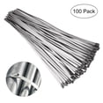 thumbnail image 1 of MasteelfCA BESTOMZ 100 Pcs 4.6mm*300mm Attaches à Fermeture Éclair en Acier Inoxydable, 1 of 8