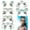 G Multicolor home supplies, variant on ABPWLY Face Stickers Rhinestone Crystal Face Stickers Pearl Stickers,Cute Glitter Makeup Accessories for Women for Festival Carnival Makeup Accessories
